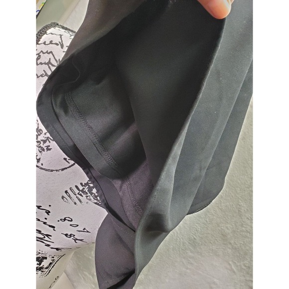 Lulus Shift Dress Women's XS Black Mesh Panel Polyester Lined Tasseled Side Zip - Picture 9 of 10